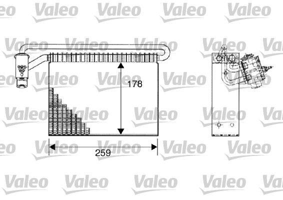 VALEO 817511 Air conditioning evaporator BMW 3 Touring (E46) 325xi 2.5 192 hp Petrol 2000 price