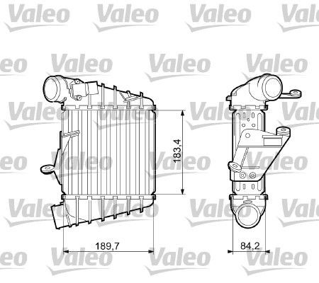 Original VALEO Turbo intercooler 817556 for VW POLO