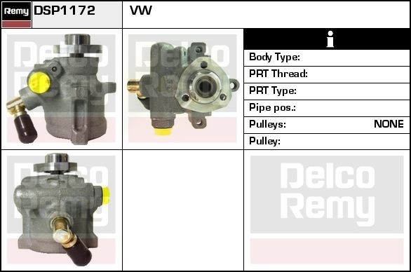 DELCO REMY DSP1172 Power steering pump 074 145 157 C