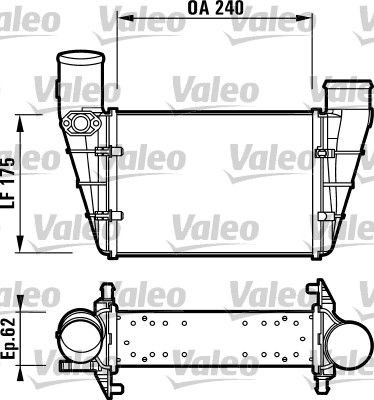 Volkswagen PASSAT Turbo intercooler 1105632 VALEO 817625 online buy