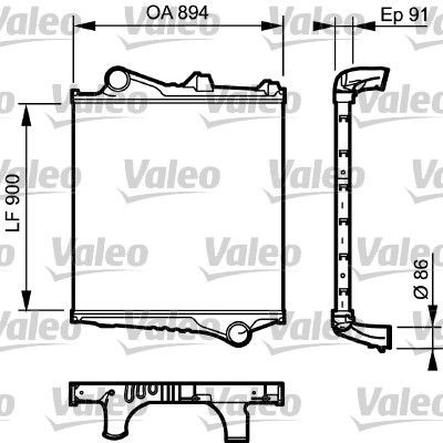 VALEO 817774 Ladeluftkühler für VOLVO FE LKW in Original Qualität