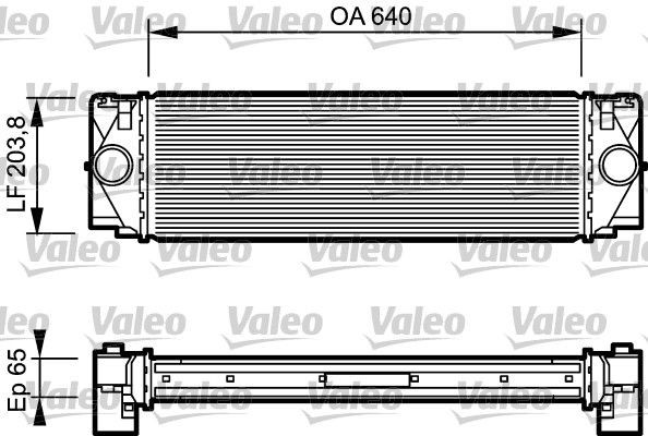 Original 817994 VALEO Turbo intercooler HONDA