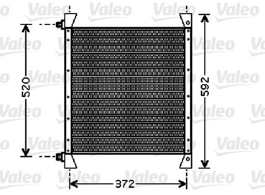 VALEO without dryer, Aluminium, 530mm, R 12 Refrigerant: R 12 Condenser, air conditioning 818039 buy
