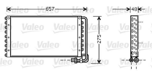 VALEO 818043 Klimakondensator für MAN L 2000 LKW in Original Qualität