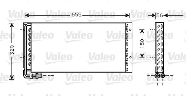 VALEO 818044 Klimakondensator für MAN M 90 LKW in Original Qualität