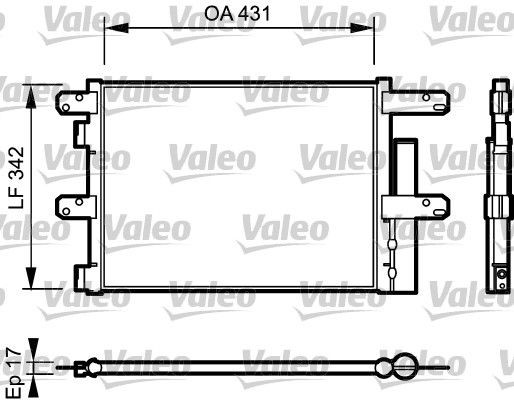 VALEO 818116 Klimakondensator für IVECO EuroCargo I-III LKW in Original Qualität