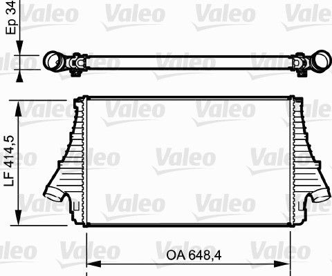 VALEO Aluminium Intercooler, charger 818722 buy