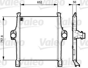 VALEO 818736 Ladeluftkühler für IVECO EuroTrakker LKW in Original Qualität