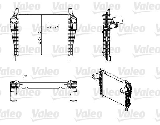 VALEO 818777 Ladeluftkühler für IVECO EuroCargo I-III LKW in Original Qualität
