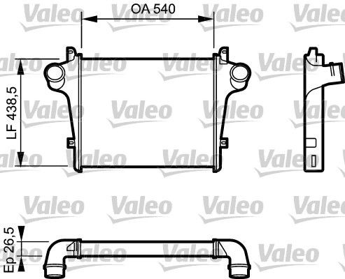 VALEO 818779 Ladeluftkühler für IVECO EuroCargo I-III LKW in Original Qualität