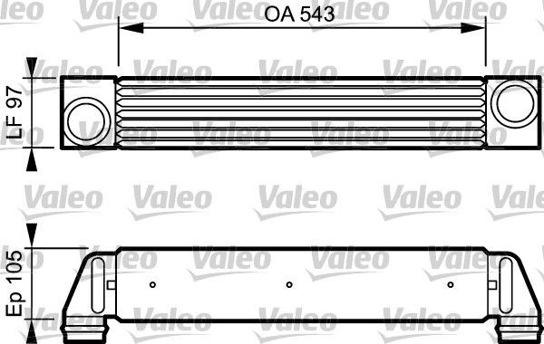 VALEO 818796 Intercooler BMW E61 535d 3.0 272 hp Diesel 2009 price