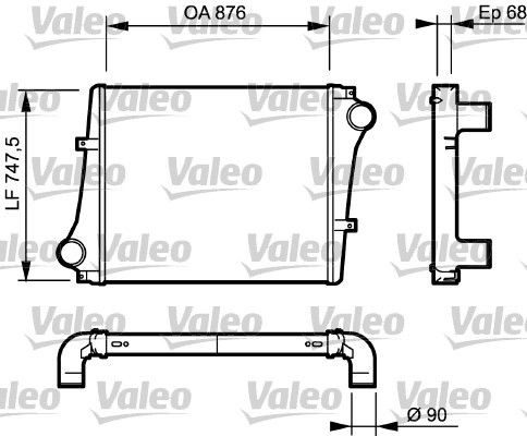 818876 VALEO Ladeluftkühler für VOLVO online bestellen