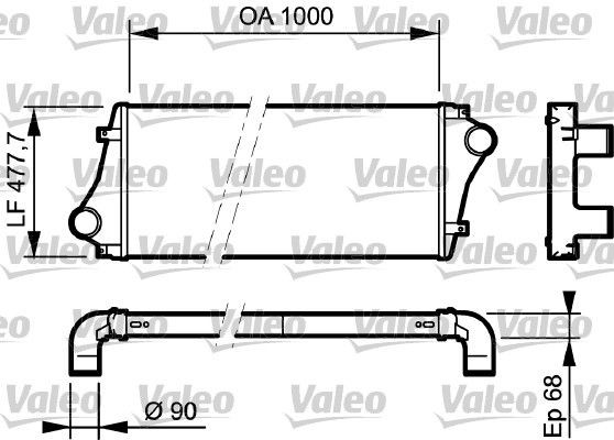VALEO Aluminium Intercooler, charger 818877 buy
