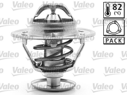 819864 VALEO Coolant thermostat CHRYSLER Opening Temperature: 82°C, with gaskets/seals
