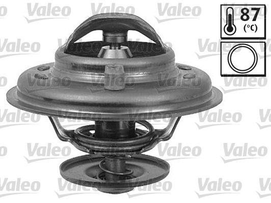 VALEO 820027 Engine thermostat Opening Temperature: 87°C, with gaskets/seals