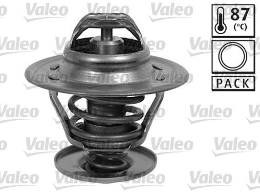 820168 Engine cooling thermostat 820168 VALEO Opening Temperature: 87°C, with gaskets/seals