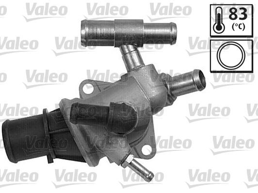 VALEO 820401 Engine thermostat Opening Temperature: 83°C, with gaskets/seals, with housing