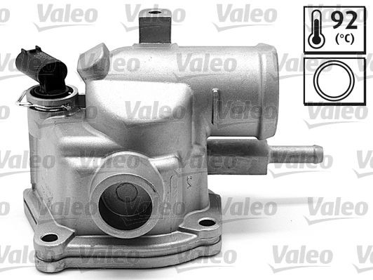 VALEO 820571 Engine thermostat Opening Temperature: 92°C, with gaskets/seals, with housing