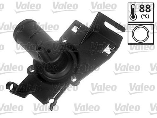 VALEO 820595 Engine thermostat Opening Temperature: 88°C, with gaskets/seals, with housing