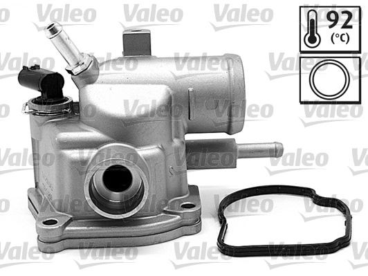 VALEO 820598 Engine thermostat Opening Temperature: 92°C, with gaskets/seals, with housing