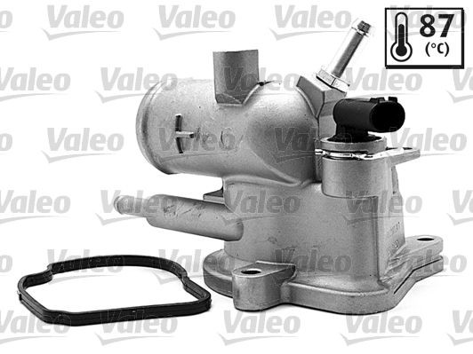 VALEO Opening Temperature: 87°C, with gaskets/seals, with housing Thermostat, coolant 820776 buy