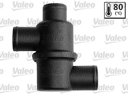 VALEO Opening Temperature: 80°C, without gaskets/seals, with housing Thermostat, coolant 820791 buy