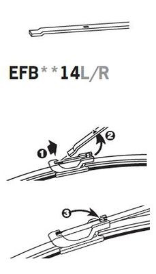 EFB4514L Window wipers TRICO EFB4514L review and test