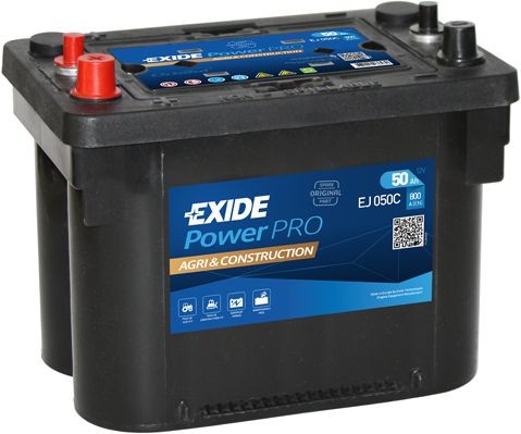 EXIDE Power 12V 50Ah 800A B7 Cold-test Current, EN: 800A, Voltage: 12V, Terminal Placement: 1 Starter battery EJ050C buy