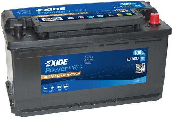 60044GUG EXIDE Power 12V 100Ah 850A B13 Lead-acid battery Cold-test Current, EN: 850A, Voltage: 12V Starter battery EJ1000 buy