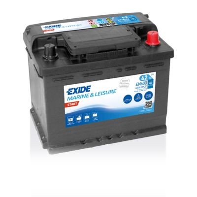 EN600 EXIDE Car battery DACIA 12V 62Ah 540A B0