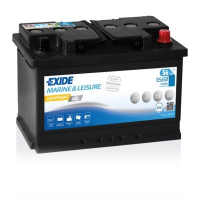 ES650 EXIDE Car battery LAND ROVER 12V 56Ah 460A B0 Gel Battery