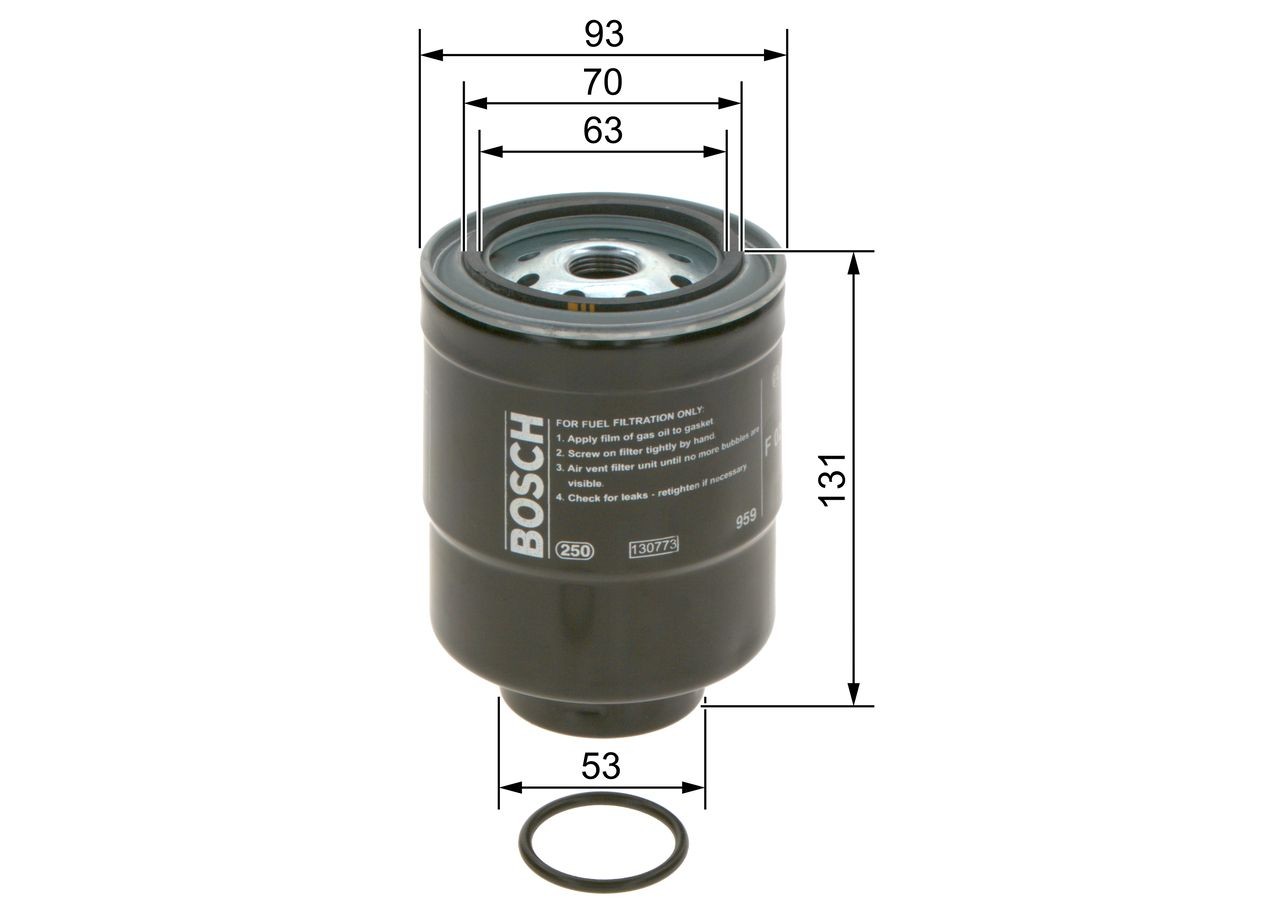 OEM-quality BOSCH F 026 402 163 Fuel filters