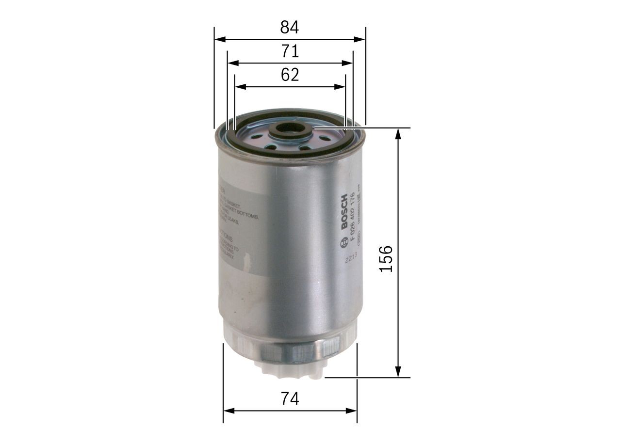 F026402176 Inline fuel filter BOSCH F 026 402 176 review and test