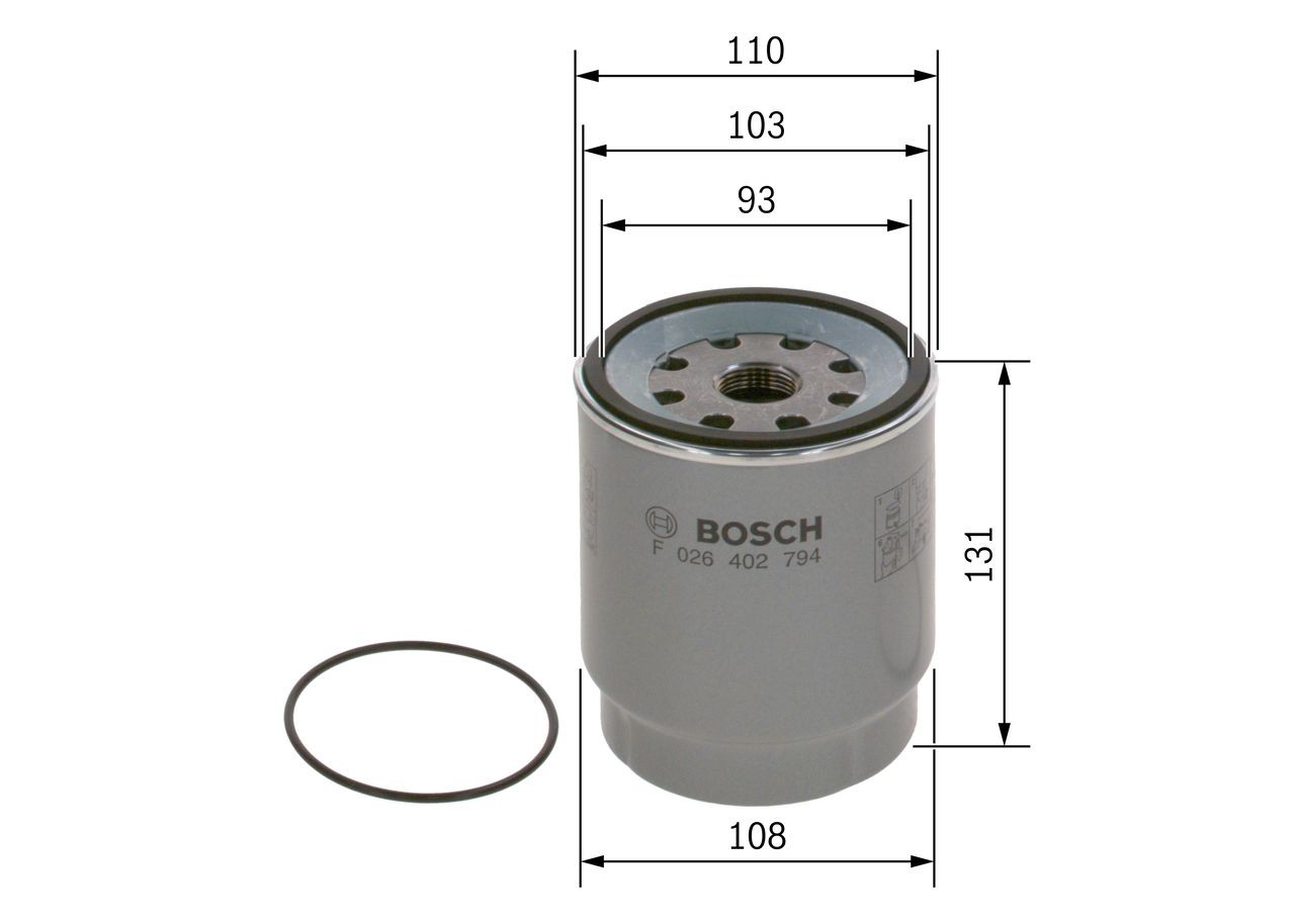 OEM-quality BOSCH F 026 402 794 Fuel filters