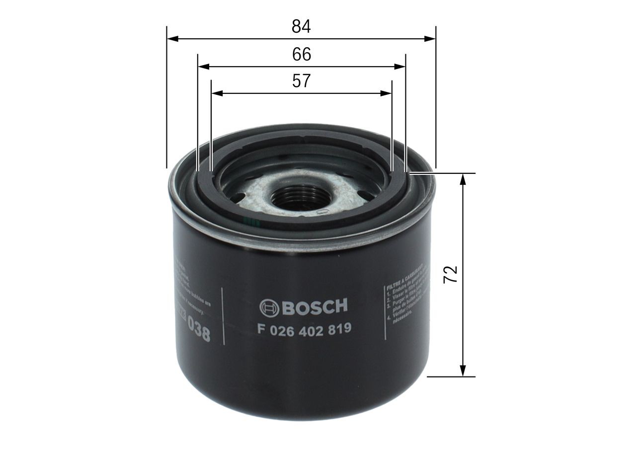 OEM-quality BOSCH F 026 402 819 Fuel filters