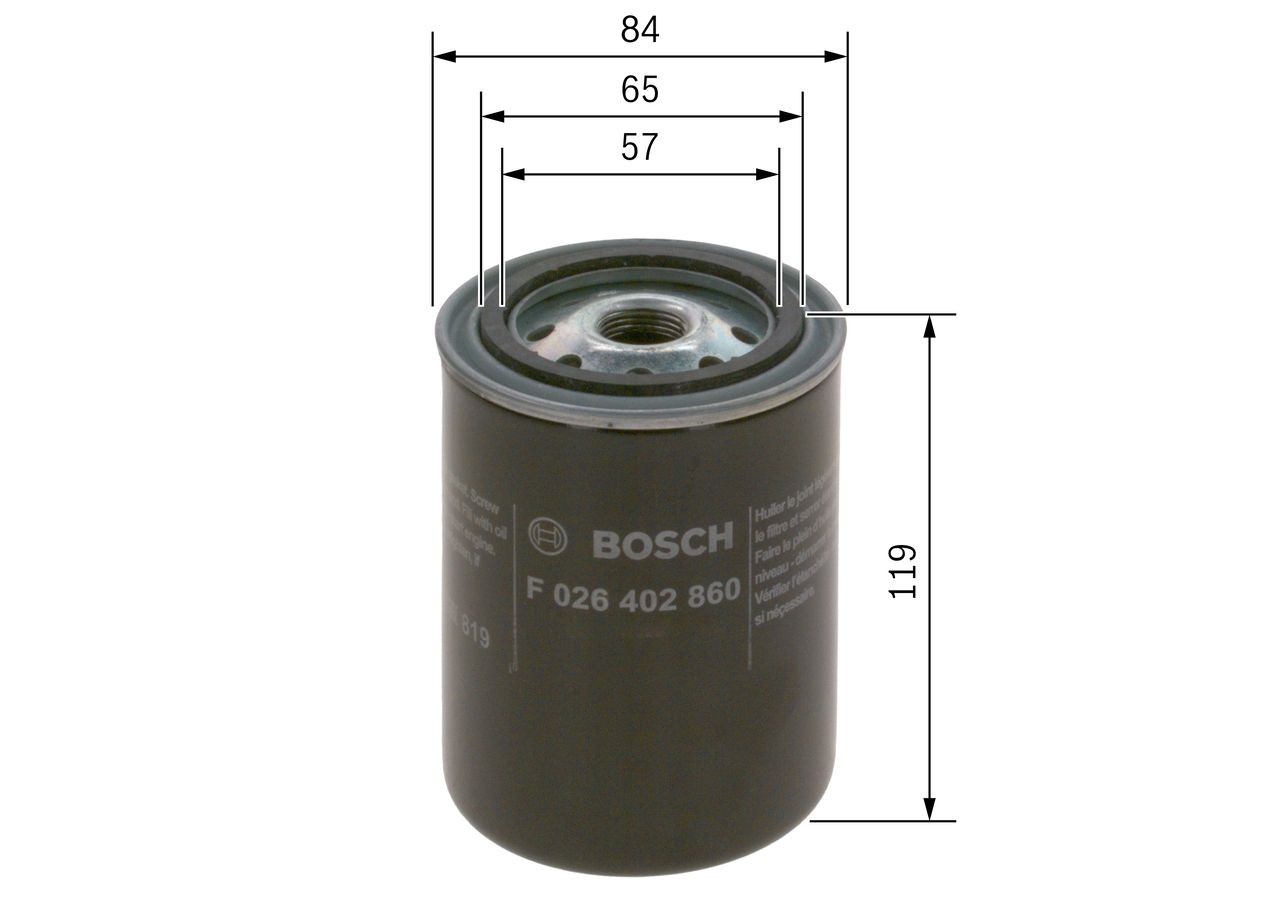 OEM-quality BOSCH F 026 402 860 Fuel filters