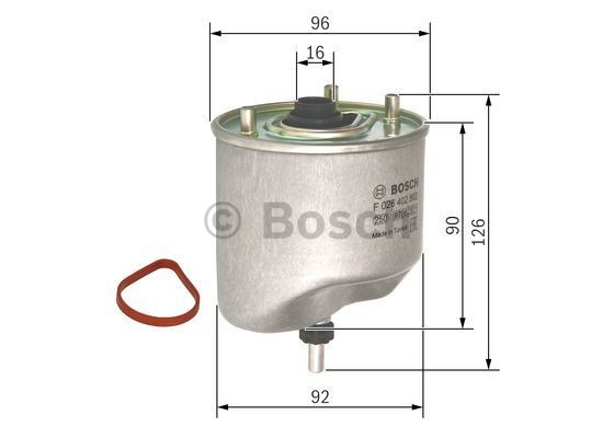 BOSCH Fuel filters N 2862 buy online
