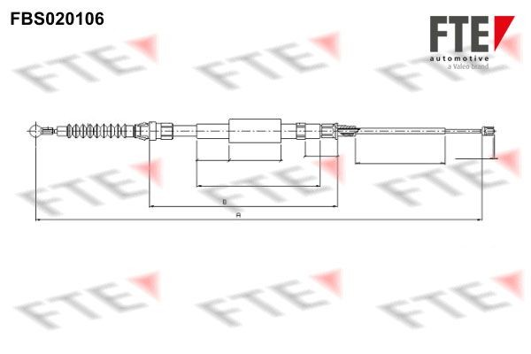 FTE FBS020106 Brake cable Audi A3 Convertible 1.4 TFSI 125 hp Petrol 2011 price