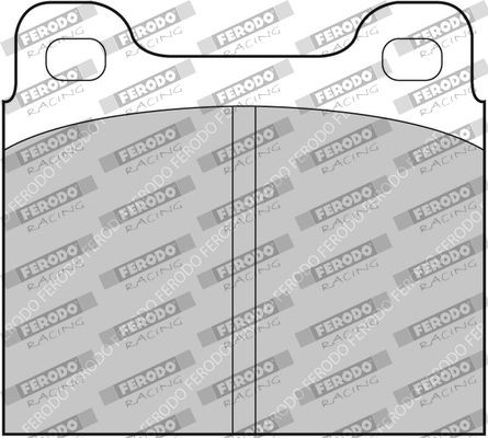 Opel SENATOR Brake pad set FERODO RACING FCP2H cheap