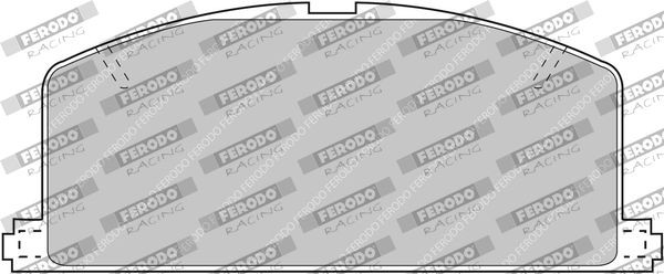 FERODO RACING Width 1: 48mm, Thickness 1: 15mm Brake pads FCP308R buy