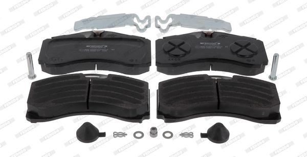 FERODO FCV4736PTS Brake pad set PREMIER Coat+ disc, prepared for wear indicator, with accessories