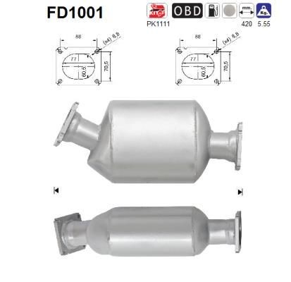 BMW X5 Diesel particulate filter AS FD1001 cheap