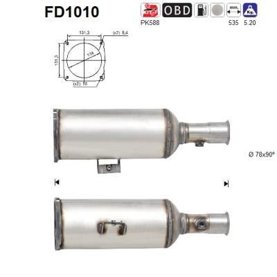 AS FD1010 Diesel particulate filter 1731.NG