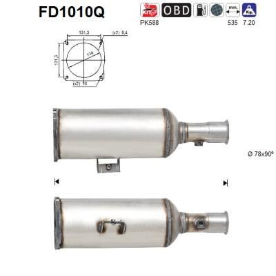 AS FD1010Q Diesel particulate filter 1731.NG