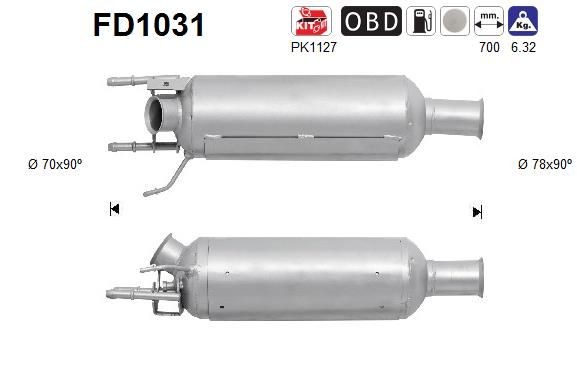 AS FD1031 MITSUBISHI Particulate filter