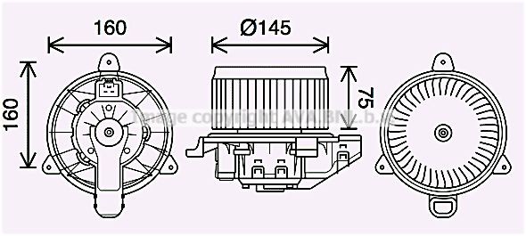 Ford FOCUS Electric motor interior blower 11196707 PRASCO FD8626 online buy