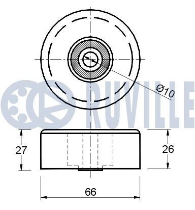 RUVILLE 5254 Wheel bearing kit 1513044