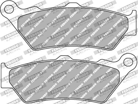 FERODO RACING Width: 40mm, Thickness: 7,7mm Brake pads FDB2006P buy