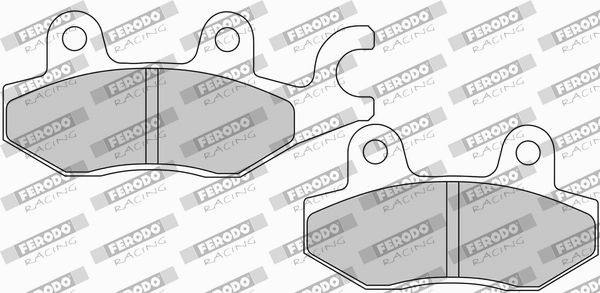 FERODO RACING Width 2 [mm]: 42,2mm, Width: 42,2mm, Thickness 2: 8,8mm, Thickness: 8,8mm Brake pads FDB2087EF buy