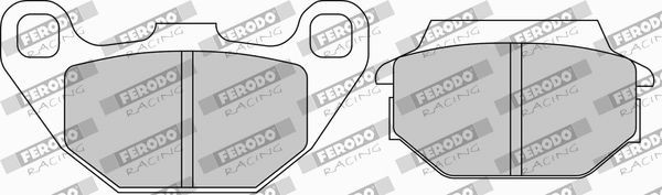 FERODO RACING Width 2 [mm]: 36,8mm, Width: 43mm, Thickness 2: 10,9mm, Thickness: 8,5mm Brake pads FDB2096EF buy